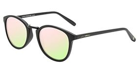 Lucky Brand Men's Indio Matte Black Fashion Oval Sunglasses 50mm