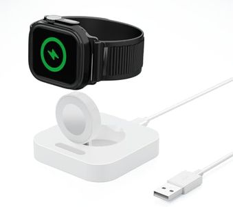 Upgraded Magnetic Charging Dock and Stand for Apple Watch | Fast Wireless Charger with USB-C & Nightstand Mode | Portable & Compatible with Series Ultra/SE/9/8/7/6/5/4/3/2/1 (38mm-49mm)