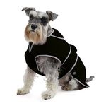 Ancol Muddy Paws All Weather Stormguard Coat . Black. Size Medium ( length 40cm, up to 65cm girth)