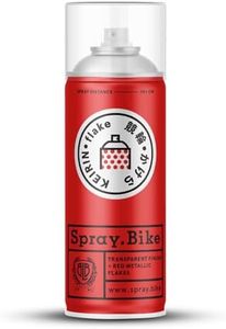 Spray.Bike Keirin Flake Finishing Coat | Metal Flake Coating | Red Flake Spray Paint Topcoat for Steel, Aluminum | Hikaru Red, 400ml