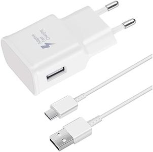 Enchufe Cargador USB, Cargador Rápido con Cable de Carga Rápida USB C Compatible con Samsung Galaxy S8,S9,S10,S20,S21,S22,S23 Plus A54,A52S,A53,A34,A20,A14,A13,M54,M53, M14, M13 5G Note 8