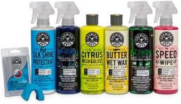 Chemical Guys HOL124 Starter Car Care & Cleaning Kit, 7 Items Including (6) 16 fl oz Chemicals