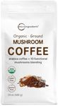 Micro Ingredients Organic 10 in 1 Ground Mushroom Coffee, 24 Ounce | Premium Arabica Coffee with Lion's Mane, Chaga, Reishi, & More | Smooth Medium Roast, Clean Energy, & Immune Support