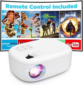 8500L Portable Projector for Home Theater Entertainment, Full HD 1080P Supported Mini Projector HDMI AV USB TV Stick Supported