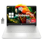 HP 14" FHD IPS Display Laptop, AMD Ryzen 3-3250U, 32GB RAM, 512GB PCIe SSD, AMD Radeon Graphics, HP True Vision HD Camera, Wi-Fi 5, Bluetooth, Win 11, Silver, 32GB Hotface USB Card