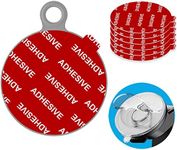 Dashboard Pad Mounting Disk Sticky Adhesive Replacement Kit, Anteel 6pcs 3.15"(80mm) Circle Heat Resistant Double-Sided Stickers for Suction Cup Car Phone Holder Disc & Windshield Dash Cam