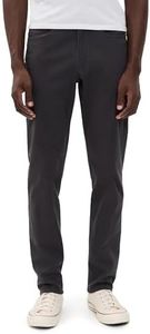 Fair Harbor The Horizon Stretch 5 Pocket Pant –– Men's Everyday Pant, 32-Inch Inseam –– Tailored Look and Stretchable Waistband, 4-Way Stretch Black