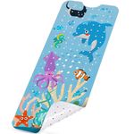 NiBaby Baby Bathtub Mat - Polyvinyl Chloride (PVC), Sea World, Quick Drain, 40x16, Safe & Comfortable for Children & Elderly