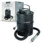 De Vielle Ash Vacuum Cleaner, Metal, Black, 36x36x40 cm