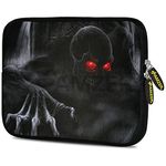 Amzer 7.9-10.5" Designer Neoprene Sleeve Case for iPad/Tablet/e-Reader and Notebooks, Red Skull Eyes (AMZ5232105)