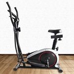 Durafit Elliptical Cross Trainer Series | Adjustable Seat | 8 Levels Magnetic Adjustable Resistance | 5 Kg Flywheel | Max User Weight 120 Kg | LCD Display (Durafit Waltz)