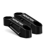 Modeer For Ducati Monster 600 696 795 796 797 821 937 950 1100 EVO 1100S 1200 1200S 1200R Every Year Motorcycle Rear View Mirror Risers Extenders Accessories (Black)