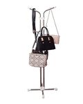 Loop Group Hand Bag Belt Hat Stand Hanger Clothes,Rack Hanger Organiser Display for Showroom Shop Home Bedroom Dress Helmet Jacket Handbags Office Room Garment Hanging Rack Coat (Stainless Steel)