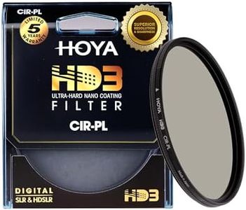 Hoya HD3 HRT Circular Polarizer - 82mm - Re-Certified for 100MP+ Cameras with Ultra-Hard Nano Coating Technology and High Rate Transmission Film - Stain Resistant and Waterproof Filter