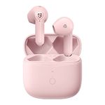 SoundPEATS Air3 Wireless Earbuds Mini Bluetooth V5.2 Earphones, Qualcomm QCC3040, aptX-Adaptive, 4-Mic and cVc 8.0 Noise Cancellation, TrueWireless Mirroring Tech, in-Ear Detection, Game Mode (Pink)