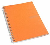 Fabriano Ecoqua A4 Sprial Bound Lined Notebook Orange