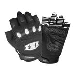 Seibertron Dirtclaw Unisex BMX MX ATV MTB Road Racing Mountain Bike Bicycle Cycling Off-Road/Dirt Bike Gel Padded Anti - Slip Palm Fingerless Gloves Motorcycle Motocross Sports Gloves Black S