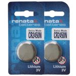 MICROUSB Compatible with Renata 3V 2450N Coin Button Cell Battery Cr2450 Freshly Packed (Pack of 2)