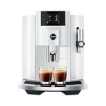 Jura E8 Automatic Espresso Machine (Piano White)