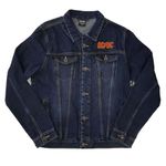 AC/DC Denim Jacket for Those About to Rock Band Logo Official Blue M