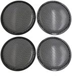 uxcell 4pcs 8" Black Metal Car Speaker Subwoofer Mesh Cover Protective Grill