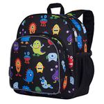 Wildkin 12-Inch Kids Backpack for Boys & Girls, Perfect for Daycare & Preschool, Features Padded Back & Adjustable Strap, Monsters, 12.5 x 10.5 x 7.5 inches