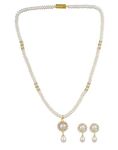 Hyderabad Jewels NATURAL FRESH WATER PEARLS SINGLE STING PEARLS SET FROM HYDERABAD FOR WOMEN