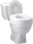 Carex Toilet Seat Riser - Adds 5.5 Inch of Toilet Height - Raised Toilet Seat with 300 Pound Weight Capacity, Slip-Resistant, Toilet Riser, Elevated Toilet Seat