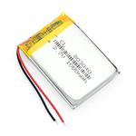 YUNIQUE UK 1 Piece Rechargeable Lipo Battery 803040 (3.7v, 1000mAh Lipo) for Speaker, Bluetooth, GPS, PDA, Tachograph, Toys