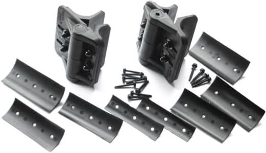 NMI Fence - Cornerstone Black Nylon Polymer Self-Closing Adjustable Hinges for Chain Link Posts, Fasteners Included, 2 Hinges Included - CH200FR-BK - Nationwide Industries
