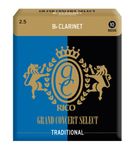 Rico Grand Concert Select Traditional Bb Clarinet Reeds, Strength 2.5, 10-pack