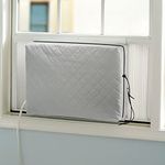 Indoor Air Conditioner Cover, AC Unit Window Cover for Inside Double Insulation with Elastic Drawstring 21 x 15 x 3.5 inches (L x H x D)