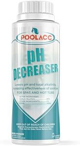 POOLACC pH Decreaser for Hot Tub Spa, Lowers pH and Total Alkalinity, Spa Maintenance Chemicals to Bring TA & pH Levels Down, Fast Acting pH Reducer Works with Any System, 22 oz