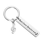 CHOORO Choir Director Gift Best Choir Director Ever Keychain Orchestra Conductor Gift Music Note Charm Keychain