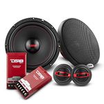 DS18 GEN-X6.5C 6.5 Inch 2-Way Component Speaker System with 2 x 6.5-Inch MID Bass Woofers, 2 x Tetoron Dome Neodymium Tweeters, and 2 x Passive Crossovers Car Audio Sound Quality Speaker Set