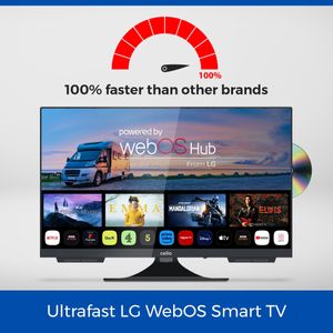 Cello 22" Traveller Smart TV – 12V, HD Ready, Compact LED