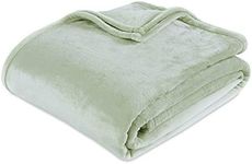 Berkshire Luxury Plush VelvetLoft Blanket - Tea Green - Full/Queen