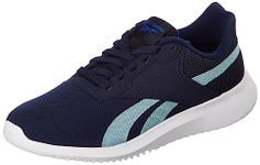 Reebok Men Textile,Synthetic Rubber Mens Inspired Trainer Training Shoes VECNAV/CBLACK/SEAGRY UK-8