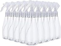 Suwimut 9 Pieces Plastic Spray Bottle, Empty Small 7oz/200ml Clear Spray Bottles, Fine Mist Plastic Refillable Trigger Sprayer for Cleaning Solutions, Hair Care, Essential Oils, Watering Plants