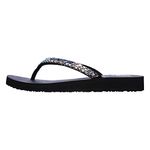 Skechers MEDITATION, Women's Flip Flop, Black (Black Mitobuck/Multi Rhinestone Bkmt), 5 UK (38 EU)