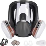 Wytcyic Reusable Full Face Respirator, Gas Cover Organic Vapor Mask and Anti-fog,Dust-proof Face Cover, for Painting, Mechanical Polishing, Logging, Welding and Other Work Protection