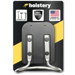 Holstery HammerMaster PRO | Hammer Holder Loop - Clip-On Tool Belt Holster Holds Hammers, Hatchet, or Mallet - All Metal, Black