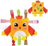 Buckle Toys - BokBok Chicken - Learning Activity Toddler Plane Travel Essential Toy - Develop Motor Skills and Problem Solving