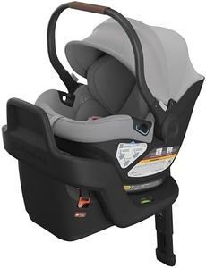 UPPAbaby Aria Lightweight Infant Car Seat/Just Under 6 lbs for Easy Portability/Base with Load Leg + Infant Insert Included/Direct Stroller Attachment/Anthony (Grey/Chestnut Leather)