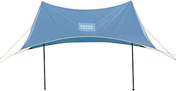Grand Trunk Portable ShadeCaster Beach Tent and Sun Shade, Wind Proof & Portable 13 x 13ft, Packable only 6 lbs - Storm