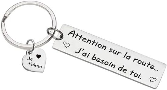 Petit Ami Cadeau Assurance de Conduite Porte Clés Cadeau J'ai besoin de Vous avec Moi Je t'aime Camionneur Mari Cadeau Père Cadeau Saint Valentin Porte - clés