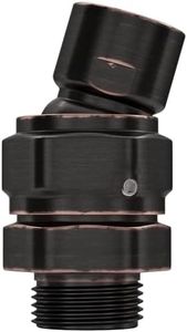 HammerHead Showers® ALL METAL Shower Head Swivel Ball Adapter, Oil Rubbed Bronze | Adjustable Pivot Ball To Adjust Showerhead Angle | Universal Connector Joint Fits Fixed Hand Held & Rain Shower Heads