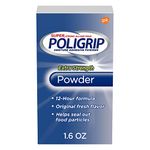 Super Poligrip Extra Strength Denture Adhesive Powder, 1.6 ounce (Pack of 6) (Packaging may vary)