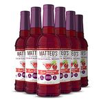 Matteo's Sugar Free Cocktail Mixes - Pomegranate Margarita - Delicious Cocktail Mixers, 0 Calories, 0 Sugar Cocktails, Keto Friendly Drinks (750 Ml), 6 Count