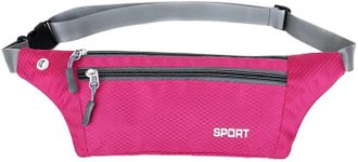 Waterproof Running Belt Bum Bag Travel Waist Bags Money Zip Pouch Sports Wallet - Comfortable, Non-Bounce Design for Activities